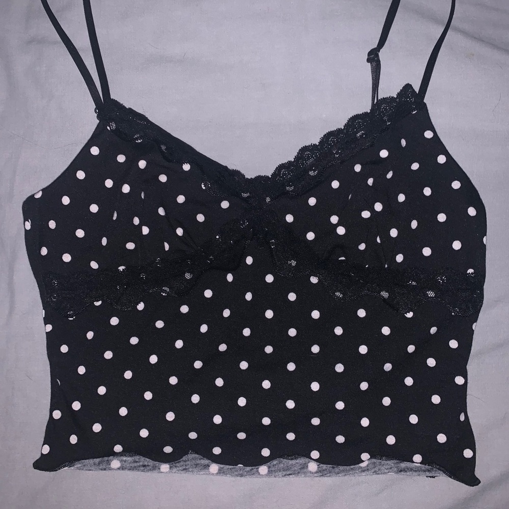 nwot polka dot tank top!